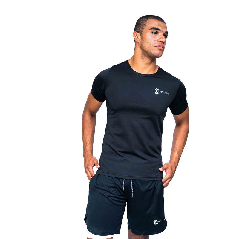 DYNAMO Sports/Fitness Men’s Short-Sleeve Tee - Black