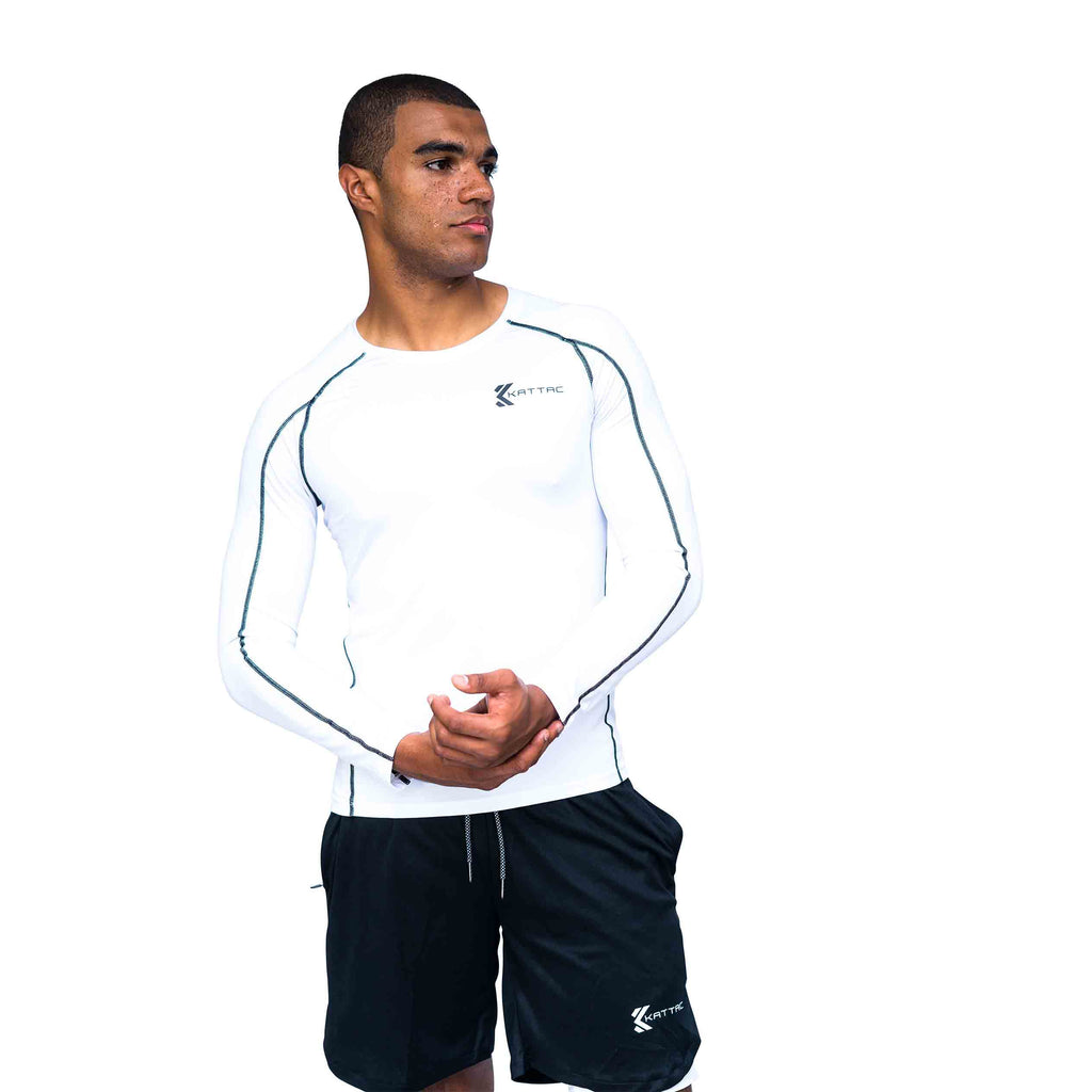 COMPETITOR Sports/Fitness Long Sleeve Tee -   White