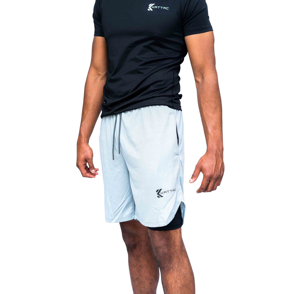 FORCE Lined Sports/Fitness Men’s Shorts - Grey